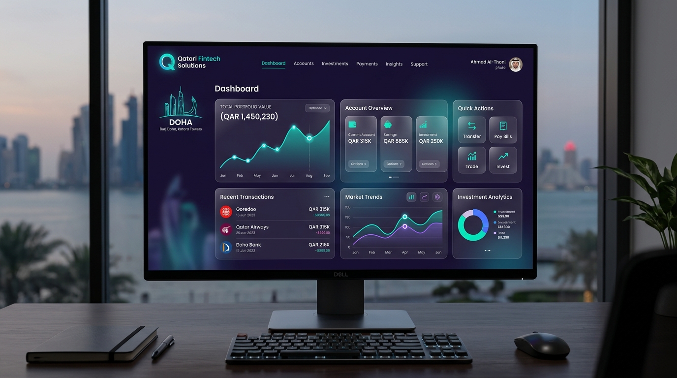 Qatari Fintech Solutions website design