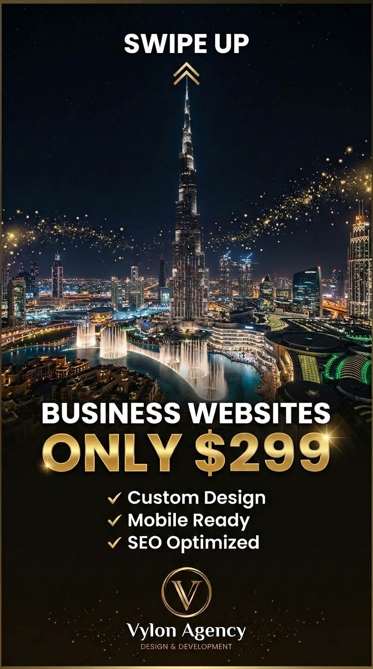 Instagram story - Dubai - Business websites $299
